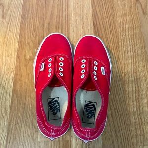 Womans Red Vans